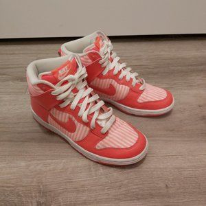 Nike Dunk High Vintage Pink Stripes